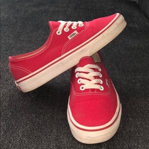 Unisex Vans Red Authentic